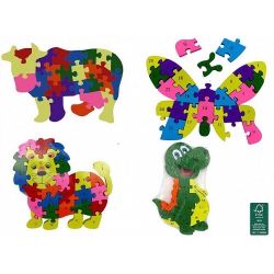 PUZZLE BOIS ANIMAUX 26 PIECES