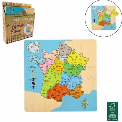 CARTE DE FRANCE PUZZLE BOIS...