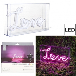 LAMPE ACRYLIQUE LED LOVE