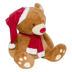 PELUCHE OURS NOEL GEANT 100CM