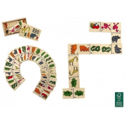 COFFRET DOMINO ANIMAUX EN BOIS