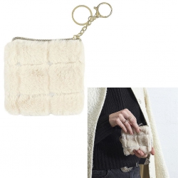 PORTE MONNAIE FLUFFY FAUSSE...